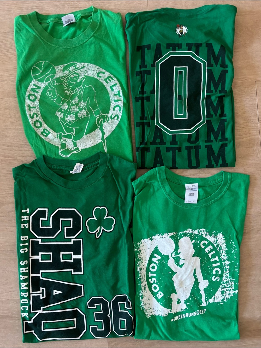 Lot of XL Boston Celtics T Shirts NBA Mens Bundle